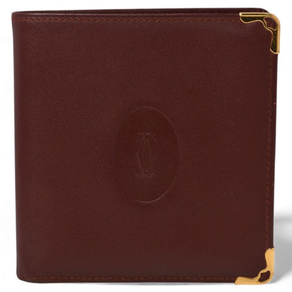 Cartier Men's Must de Bi-fold Wallet, Bordeaux, 73184192